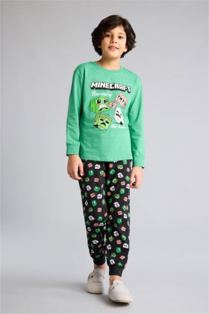 Minecraft Regular Fıt 2'li Pijama Takımı Erkek Çocuk