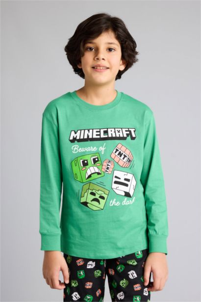 Minecraft Regular Fıt 2'li Pijama Takımı Erkek Çocuk
