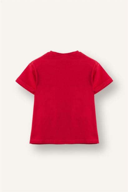 Kalpli Penye Tişört Kız Bebek