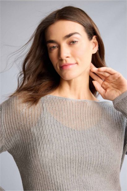 Oversize Fit Boat Collar Pullover