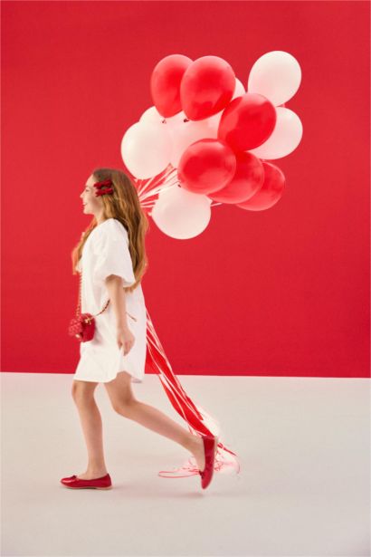 Pamuklu Elbise Kız Çocuk