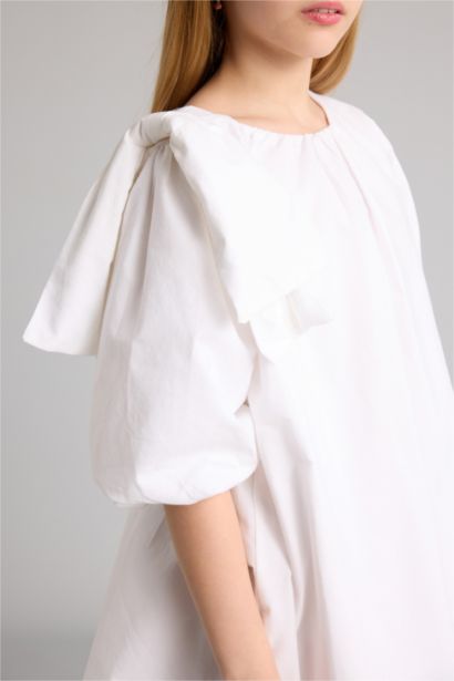 Regular Fit Short Sleeve Woven Dress