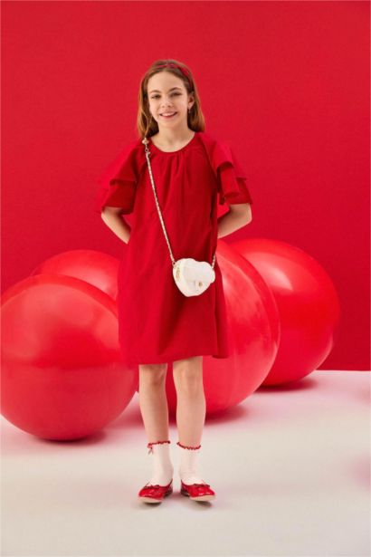 Pamuklu Elbise Kız Çocuk