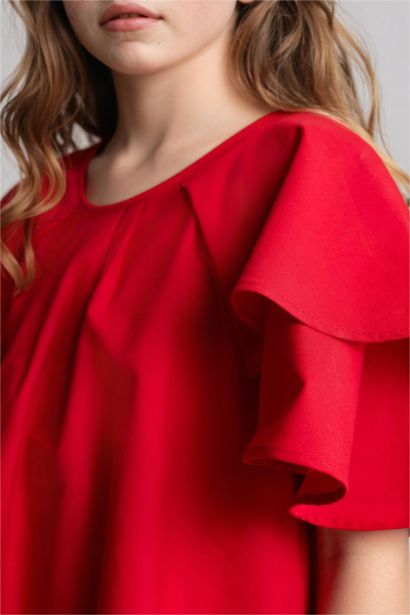 Short Sleeve Woven Dress