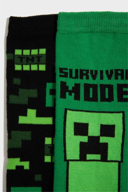 Mınecraft Baskılı 2'li Pamuklu Erkek Çocuk