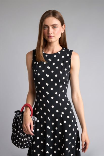 Twill Midi Dress