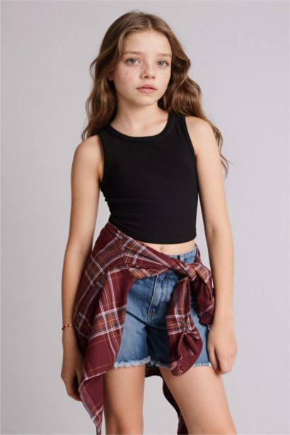 Bisiklet Yaka Atlet Kız Çocuk