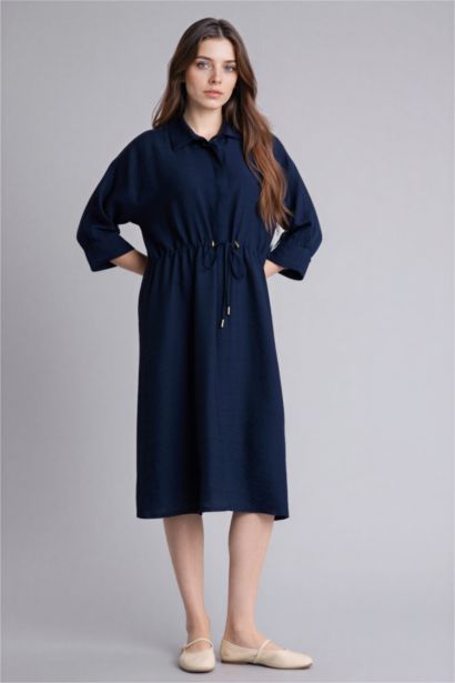 Regular Fit Shirt Collar Dress