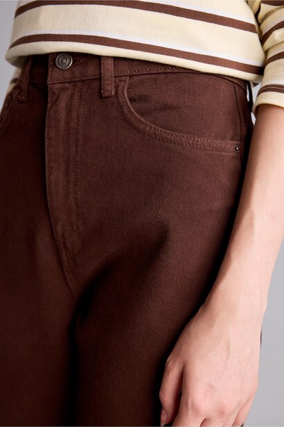 Straight Fit Düz Paça Gabardin Pantolon