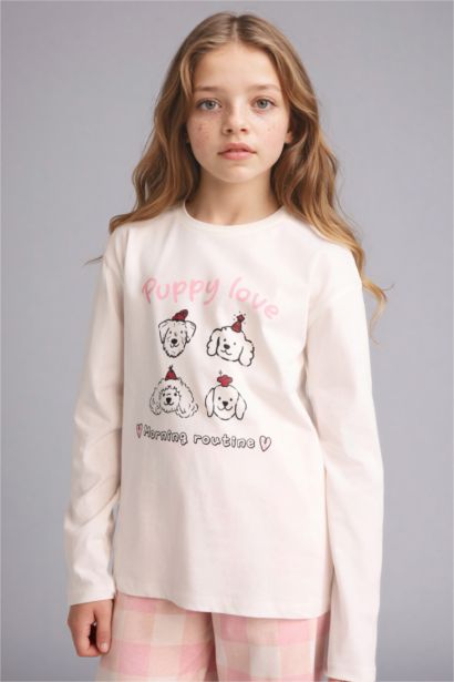 سيت بجامة بناتي قصة عادية - قطعتين