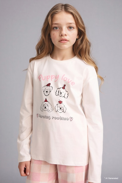 Girl 2 Piece Pyjamas Set
