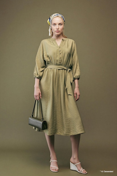 Off Shoulder Half Sleeve Dress