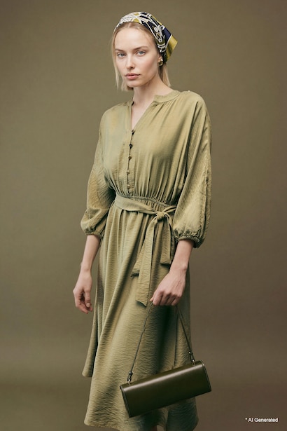 Off Shoulder Half Sleeve Dress