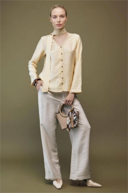 بنطرون قصة عادية وايد ليج برجل واسع