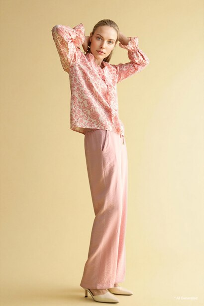 Straight Fit Straight Leg Trousers