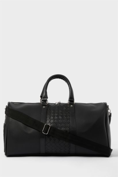 Erkek Suni Deri Spor Ve Seyahat Çantası