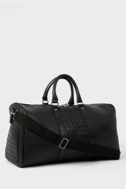 Erkek Suni Deri Spor Ve Seyahat Çantası