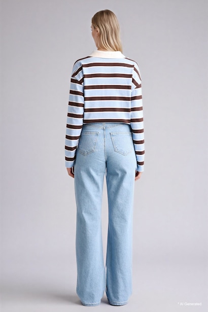 90's Wide Leg Yüksek Bel Jean