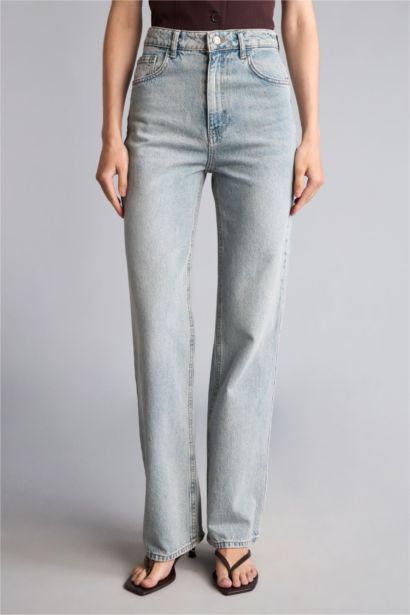 Wide Leg Yüksek Bel Jean Pantolon