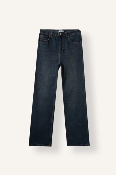 90's Wide Leg Yüksek Bel Jean