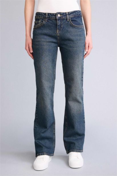 بنطلون جينز بخصر منخفض