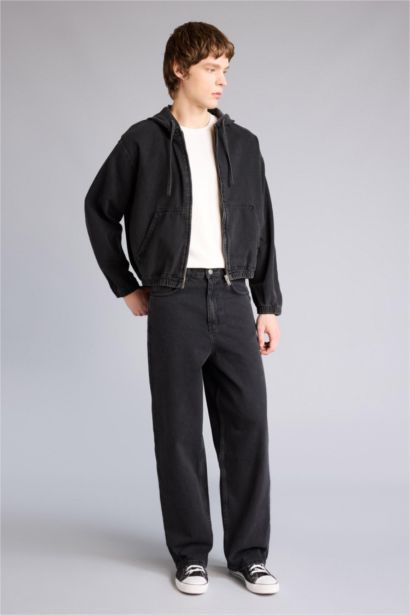 Oversıze Kapüşonlu Pamuklu Ceket