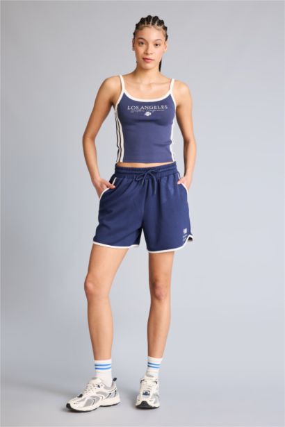 Майка NBA Los Angeles Lakers Fitted в рубчик