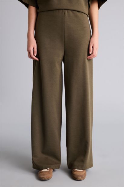Straight Fit Regular Hem Trousers