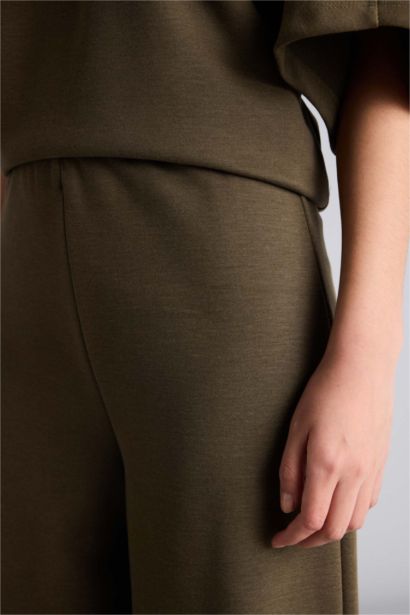 Straight Fit Regular Hem Trousers