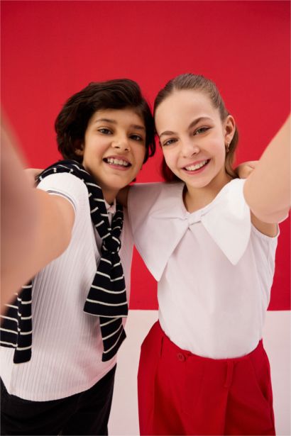 Girl Regular Fit Short Sleeve Blouse