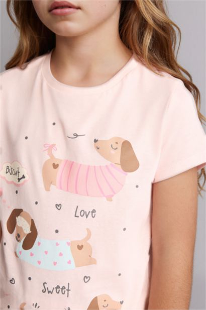 Regular Fit 2'Li Pijama Takım Kız Çocuk