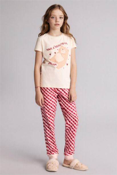 Regular Fıt 2'li Pijama Takımı Kız Çocuk