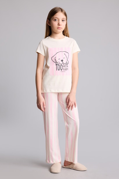 2 piece Regular Fit Knitted Pyjamas