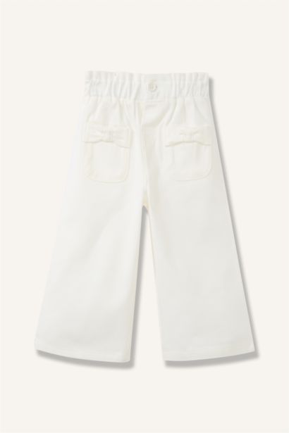 Baby Girl Paperbag Gabardine Tousers