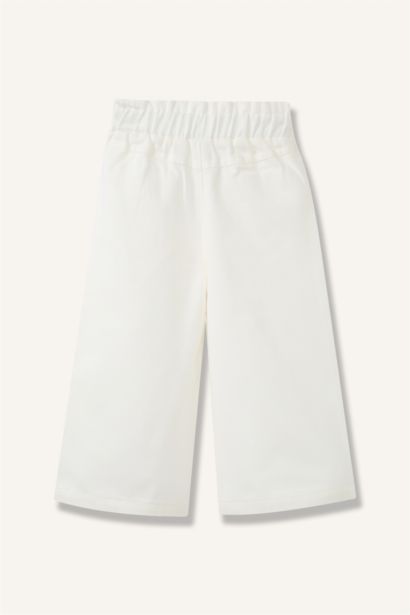 Baby Girl Paperbag Gabardine Tousers