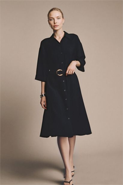 Regular Fit Shirt Collar Dress