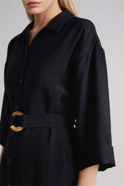 Regular Fit Shirt Collar Dress