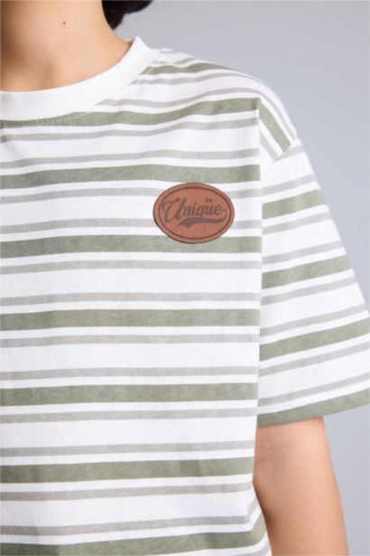 Çizgili Tişört Eşofman Altı 2'li Takım Erkek Çocuk