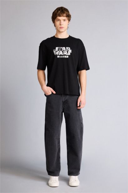 سويت شيرت اوفر سايز بياخة مستديرة من ستار وورز