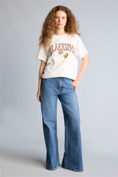 Rilakkuma Oversıze Sırt Baskılı Tişört