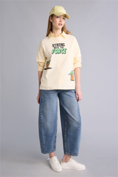 Star Wars Oversıze Sırt Baskılı Tişört