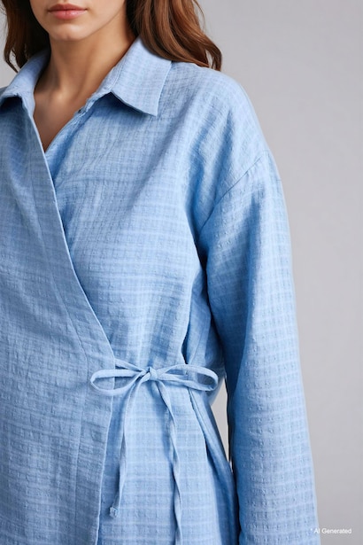 Regular Fit Cotton Long Sleeve Tunic