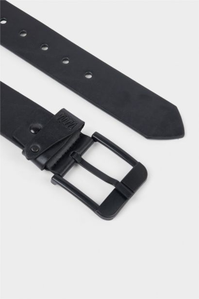 Erkek Dikdörtgen Toka Suni Deri Günlük Kemer