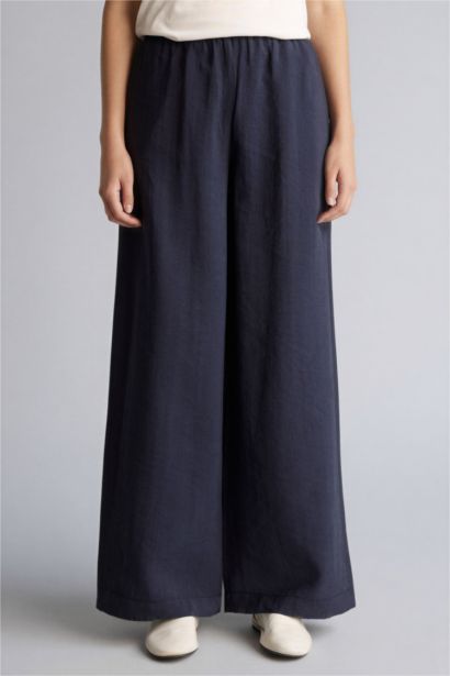 بنطلون منسوج قصة مريحة