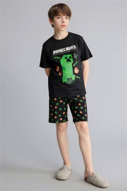 Minecraft Regular Fıt 2'li Pijama Takımı Erkek Çocuk