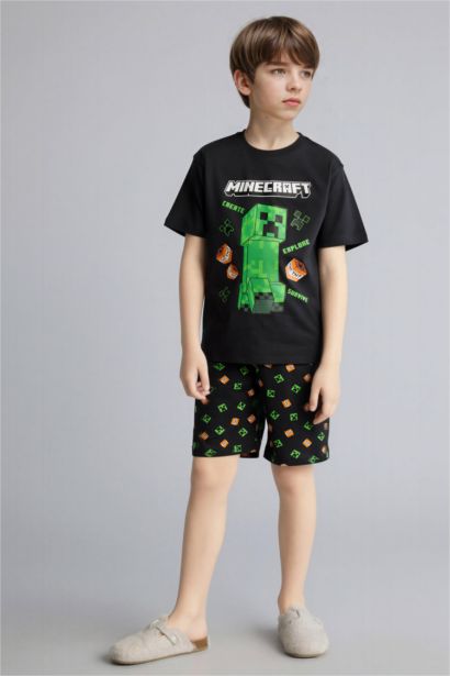 Minecraft Regular Fıt 2'li Pijama Takımı Erkek Çocuk