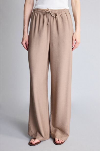 High Waist Wide Leg Trousers