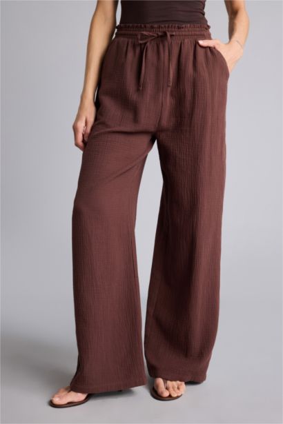 High Waist Wide Leg Trousers