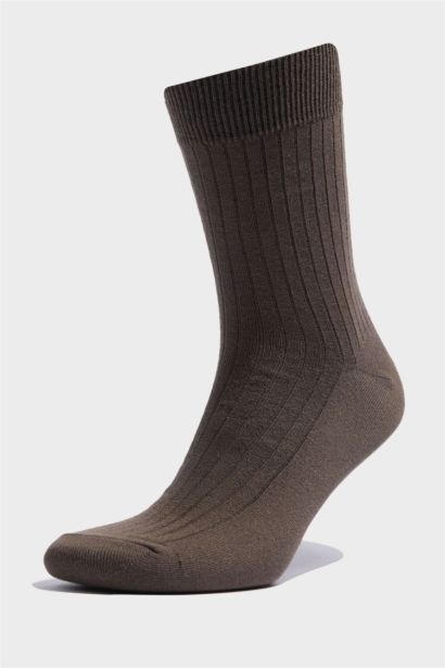 Erkek 3'lü Pamuklu Uzun Çorap