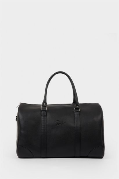 Erkek Suni Deri Spor Ve Seyahat Çantası